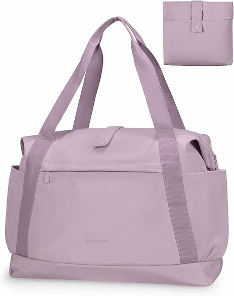 BAGSMART Foldable Travel Duffle Bag, 30.6L Large Carry On Tote Bag Gym Sports Bag for Women, Weekend