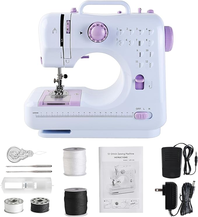 Mini Sewing Machine for Beginners and Kids Ages 8-12, Portable Sewing Machines