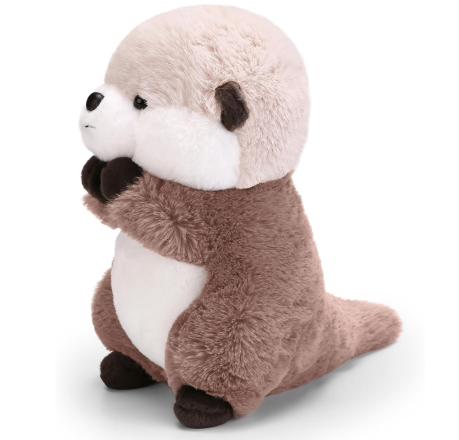 Cute Otter Plush Soft Plushie Toy Stuffed Animal Birthday Gift for Kids Children Girls Boys 9.8 Inch
